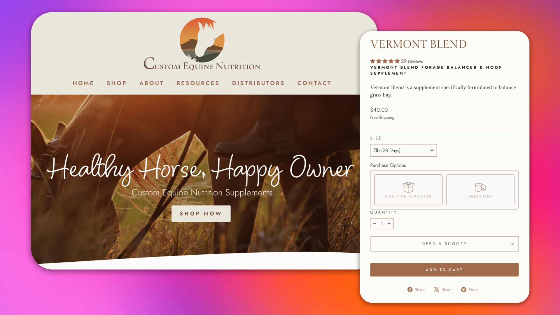 Custom Equine Nutrition